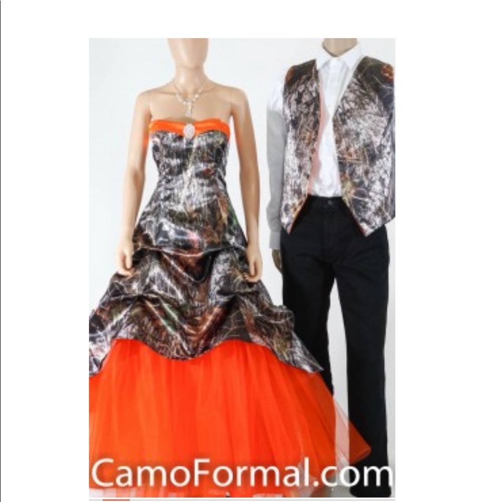 Camo formal dress.